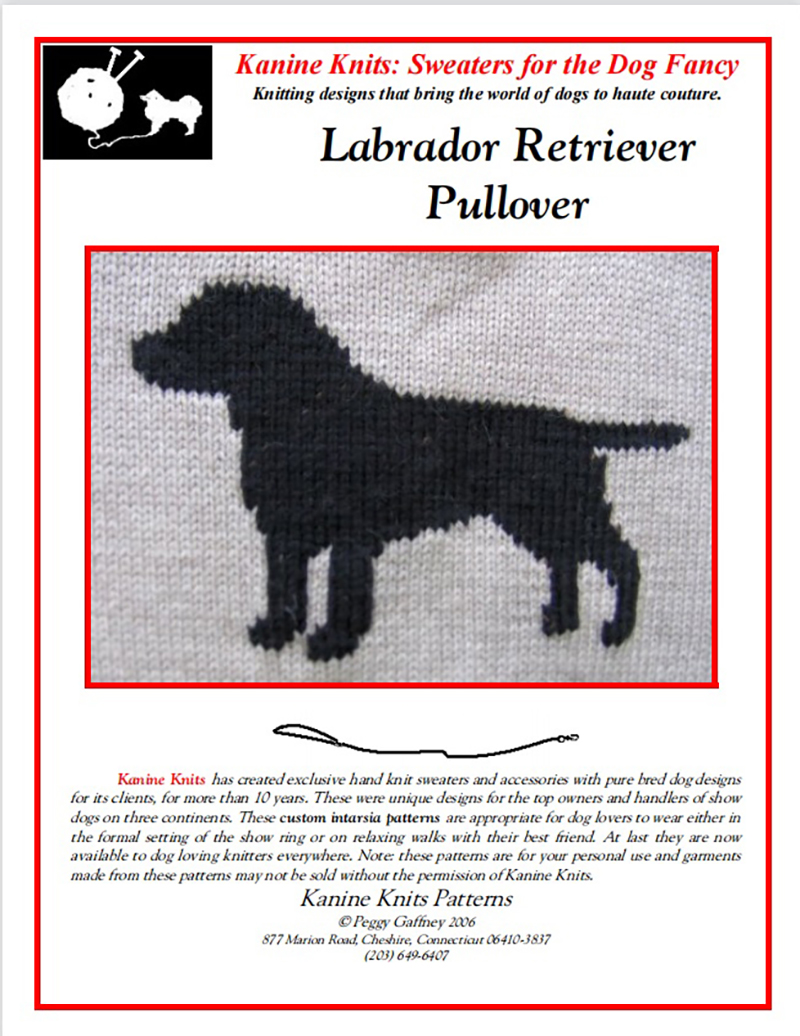 Labrador Retriever Knitting Pattern